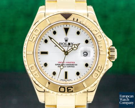 rolex yacht-master ii white dial 18k yellow gold watch|Altro.